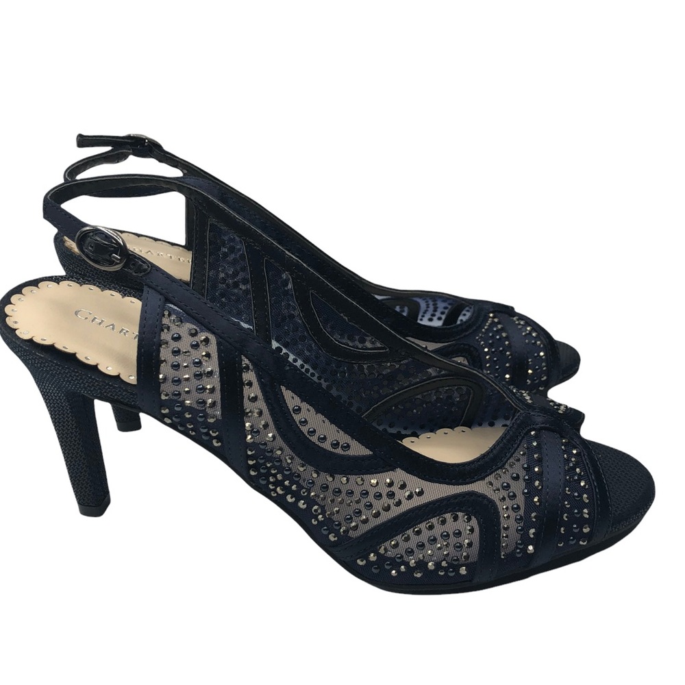 Prom Heels Charter Club Alexiaa Beautiful Womens Evening Size 8 Black Lace